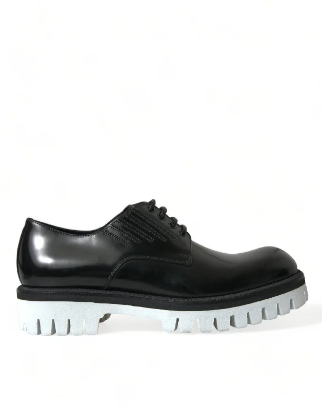 Brogue - style men's formal shoes for a sophisticated lookDolce & Gabbana Sophisticated  Leather Derby Men's Shoes