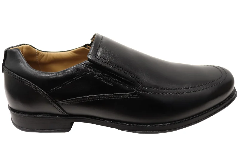 Men's formal shoes with a padded insole for comfortPegada Ian Mens Comfortable Brazilian Leather Slip On Dress Shoes