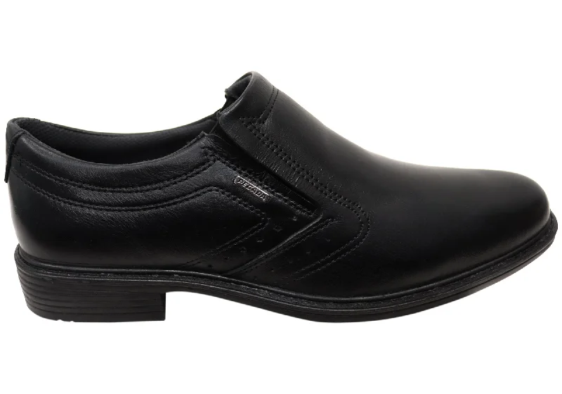 Men's formal shoes with a smooth leather finishPegada Kaine Mens Comfortable Brazilian Leather Slip On Dress Shoes