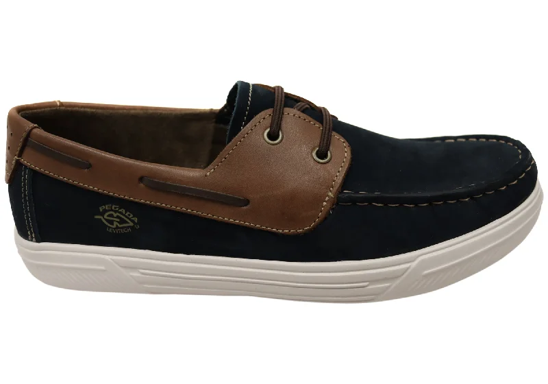 Canvas men's boat shoes for a casual summer lookPegada Wright Mens Comfortable Leather Casual Shoes Made In Brazil