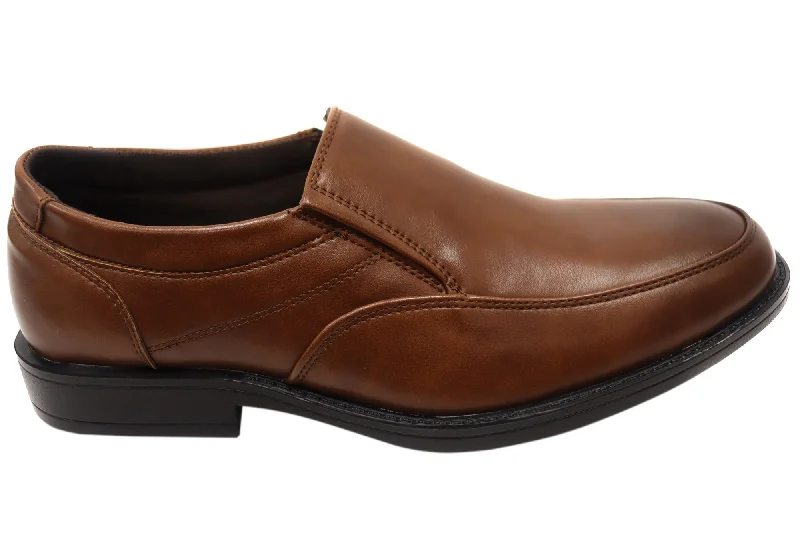 Men's formal shoes with a narrow toe boxWoodlands Fjords Mens Comfortable Slip On Dress Shoes